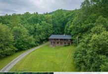 Rustic Log Homestead with Pasture, Barn, and Wooded Hills in the Highlands of West Virginia