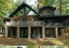 101-acre hideaway with rustic mountain lodge.