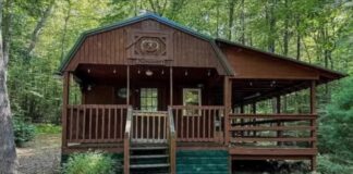 Secluded 10-acre cabin retreat with seasonal creek – $99,000.
