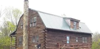 Rustic Log Cabin Retreat on 14+ Acres in Conesus, NY