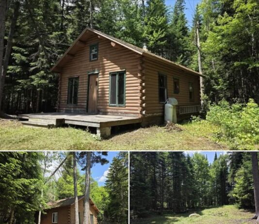 Off-Grid Log Camp on 2 Acres – Dyer Brook, ME