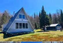 Cozy A-Frame on 63 Acres in Saint Regis Falls, NY