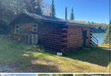 Log Cabin at 19705 Stark Trail