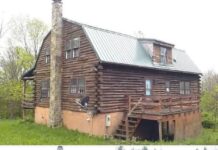 Rustic Log Cabin on 14+ Wooded Acres in Conesus, NY