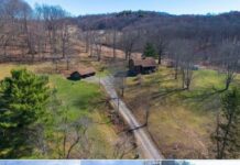 Secluded Log Cabin on 24.75 Acres in Morgantown