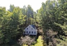 Cozy Maine cabin on 20 secluded acres in Summit Township.