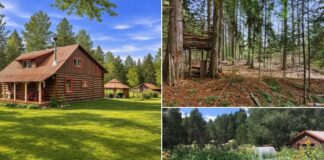 Rustic Country Cabin Retreat on Private Land Featuring Ponds, Park-Like Surroundings & Peaceful Natural Setting with Endless Outdoor Enjoyment Potential