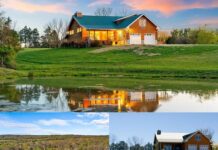 Log Home with 23 Acres in Lebanon, Tennessee