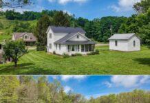 14-Acre Country Farmhouse Retreat with Hunting Land in Southern Ohio