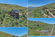 Secluded Off-Grid Mountain Cabin Retreat Set on 40 Acres Near Park City Offering Privacy, Scenic Views, and Outdoor Adventure Potential