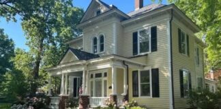 Look Inside! Beautiful Historic North Carolina Estate With a Stunning Guesthouse on Over an Acre for $699K