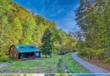 Charming Log Cabin on 74.5 Acres, Sistersville, WV
