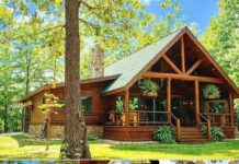 Rustic 16-Acre Log Home Retreat in Poplar Bluff