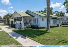 Great porch and a pretty interior! Circa 1926 in Florida. $260,000