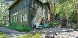 What a pretty river and what a pretty view! Circa 1930 in Colorado. $199,900