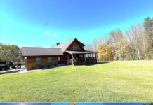 Luxury Timber Frame Retreat on 58 Private Acres in Allegany County