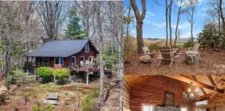 Log Cabin Home with 54 Acres in Brevard, North Carolina