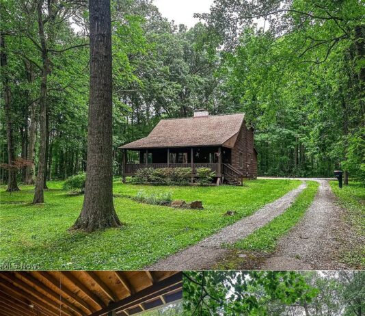 Log Cabin with 1.77 Acres in Girard, Ohio